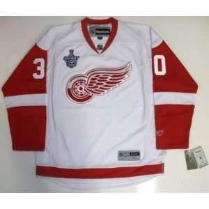  Chris Osgood 08 Cup Detroit Red Wings Rbk Jersey Real 