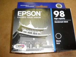 Epson High Capacity Ink Cartridge Black T098120 $18  