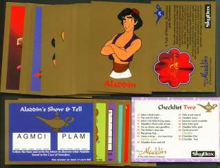  complete set of mint aladdin cards look at the picture to see sample