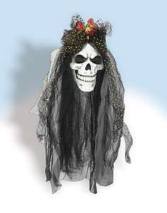 Scary Skull Bride Head Halloween Prop *New*  