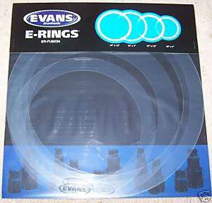 EVANS Sound Control E Rings 10 12 14 14 Fusion  