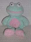 2002 TY PLUFFIES Plush GRINS Green Pink FROG Stuffed Be