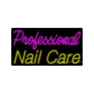  Professional Nail Care Outdoor LED Sign 20 x 37 Sports 