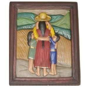  Hand Crafted Ceramic Painting (Hispanic Family)