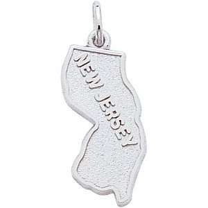  Rembrandt Charms New Jersey Charm, Sterling Silver 