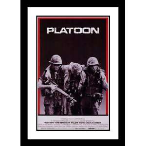 Platoon 20x26 Framed and Double Matted Movie Poster   Style B   1986