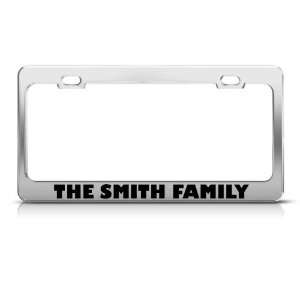  The Smith Family Funny Metal license plate frame Tag 