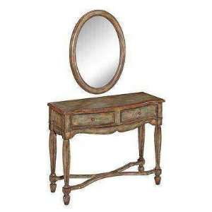   Table with Matching Oval Mirror by Stein World 64193