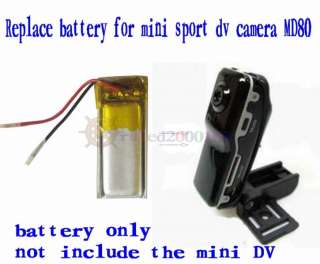 New replace battery for mini sport dv spy camera MD80  