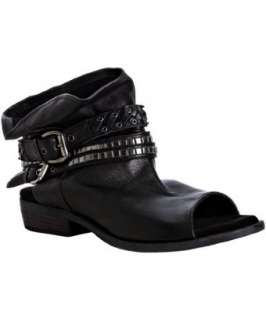   toe stud ankle strap boots  