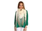   Rayon Scarf With Dip Dyed Fringe    BOTH Ways