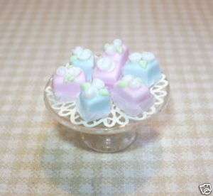 Lola Baby Pink/Blue Petit Fours DOLLHOUSE Miniatures  