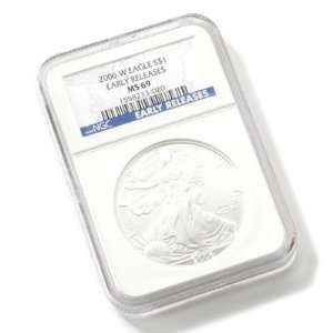  2006 W Silver American Eagle NGC MS69 Early Release 
