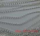 Free Ship 60pcs silver plated chain finding 48cm