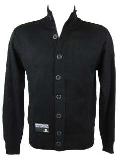 Mens Button/Zip Up Cardigan Jumper with Side Pockets  
