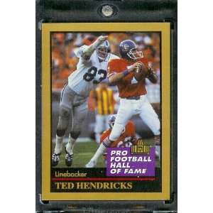 1991 ENOR Ted Hendricks Football Hall of Fame Card #61 