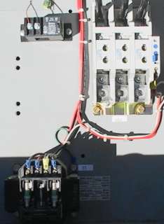Note the big power disconnect switch and the big motor contact relays.