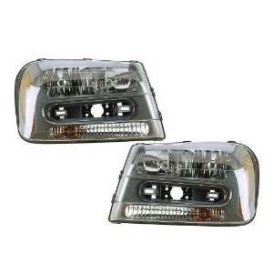 Chevy Trailblazer Headlights OE Style Replacement Headlamps Driver 
