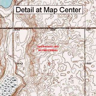  USGS Topographic Quadrangle Map   Spiritwood Lake, North 