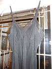   full slip Ms Swank black rayon 35 1/2 mesh trim top and bottom NICE