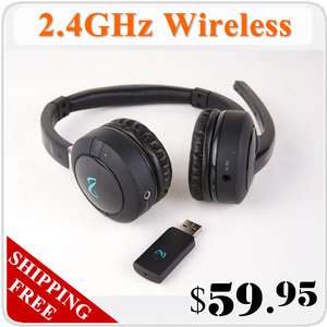   Wireless Noise Cancelling Mic Headphone Headset w/ 3.5mm AUX Line out