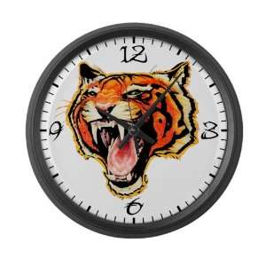  Large Wall Clock Wild Tiger 