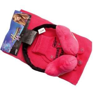    Hannah Montana Earmuff, Scarf, and Gloves PINK Toys & Games