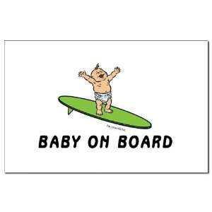  Baby on Board Funny Mini Poster Print by  Patio 