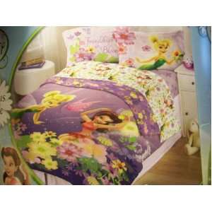 Disney Fairies Microfiber Twin Comforter ~ Fairies and Flowers  