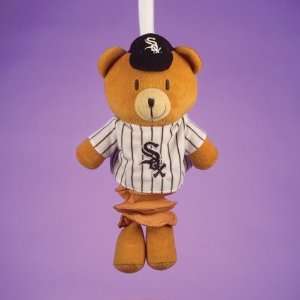   White Sox Musical Plush Pull Down Bear Baby Toy