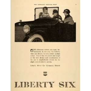  1919 Ad Antique Liberty Six Motor Car Detroit Michigan 