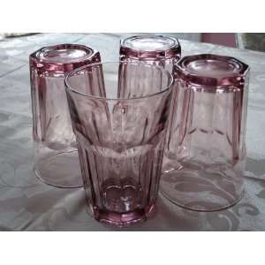    Heavy Rose Beverage Glasses (Anchor Hocking) 