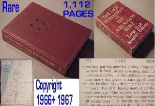 1966 1967 n.t.JERUSALEM BIBLE LARGE TYPE PRINT READERS EDITION HCDJ~1 