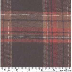  45 Wide Heavyweight Flannel Plaid Campfire Fabric By The 