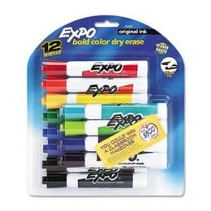  EXPO 83087   Dry Erase Markers, Chisel Tip, 12/Set 