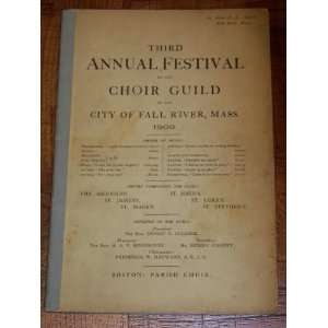   of the City of Fall River, Mass. 1903 Boston Parish Choir Books