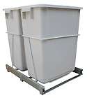 Pullout Trash or Recycling Center with Double 35 Qt Waste Bins   FREE 