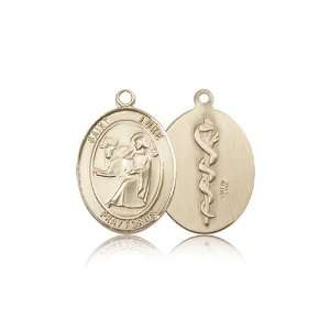  14kt Gold St. Luke the Apostle / Doctor Medal Jewelry