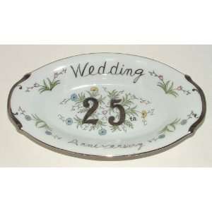  Vintage 25th Wedding Anniversary Oval Bowl Everything 