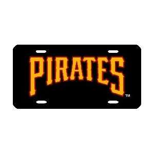  Pittsburgh Pirates Laser Cut Black License Plate Sports 