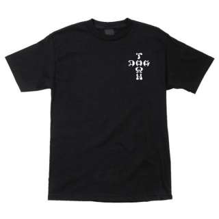 Dogtown TAIL TAP Logo Skateboard T Shirt BLACK LARGE  