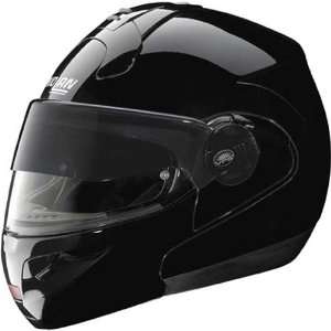 Nolan Solid N102 N Com Modular Street Racing Motorcycle Helmet   Black 