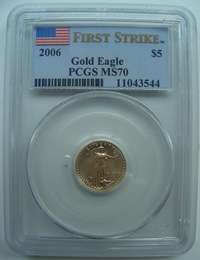 2006 $5,$10,$25,$50 PCGS MS70 FIRST STRIKE GOLD EAGLE 4 COINS SET RARE 
