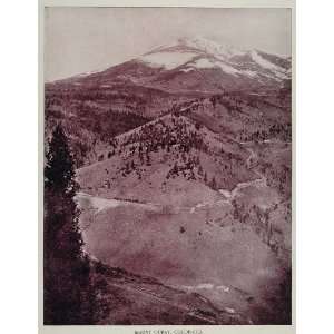  1893 Print Mount Ouray Sawatch Mountains Colorado 
