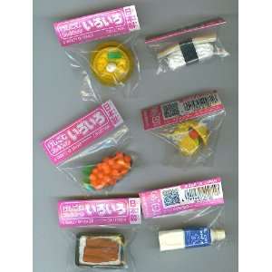  6 Iwako Food Japanese Erasers Lot 2 Toys & Games
