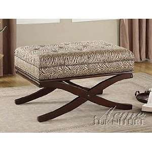  Acme Furniture Bench with Wooden X Base 10073