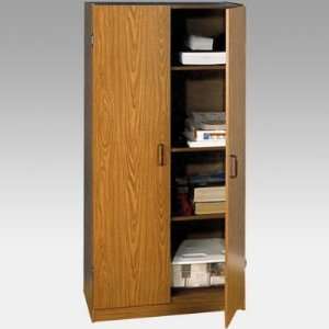    Ameriwood Oak Color Double Door Storage Cabinet