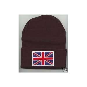  BRITISH UK Flag Beanie HAT SKI CAP Black NEW