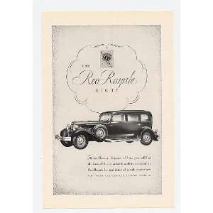  1930 Reo Royale Eight Motor Car Print Ad (13834)