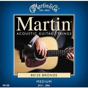 MARTIN M150 13 56 MEDIUM ACOUSTIC GUITAR STRINGS NEW  